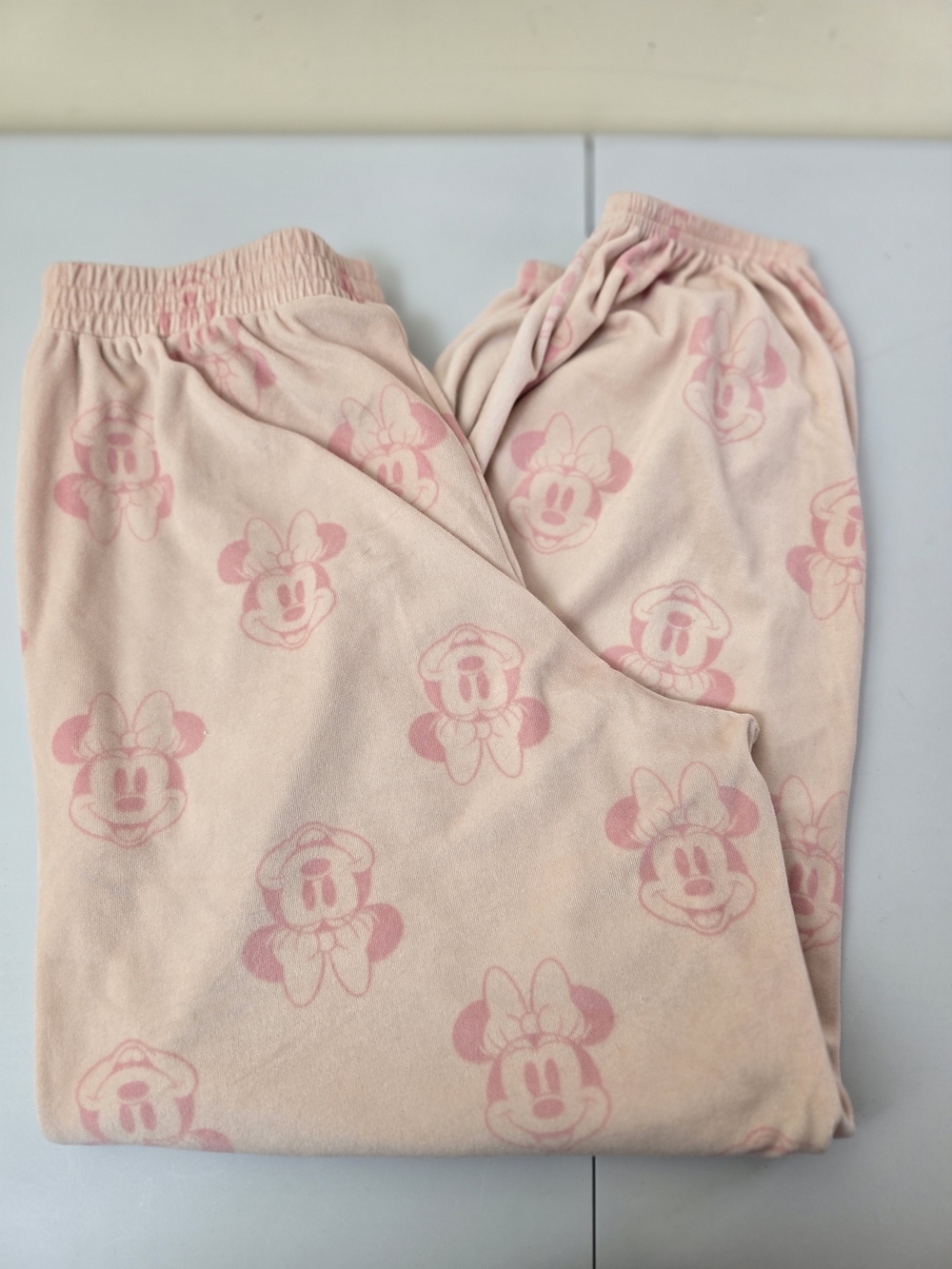 Disney Pink Minnie Mouse Pajama Bottoms B22 - Picture 2 of 5